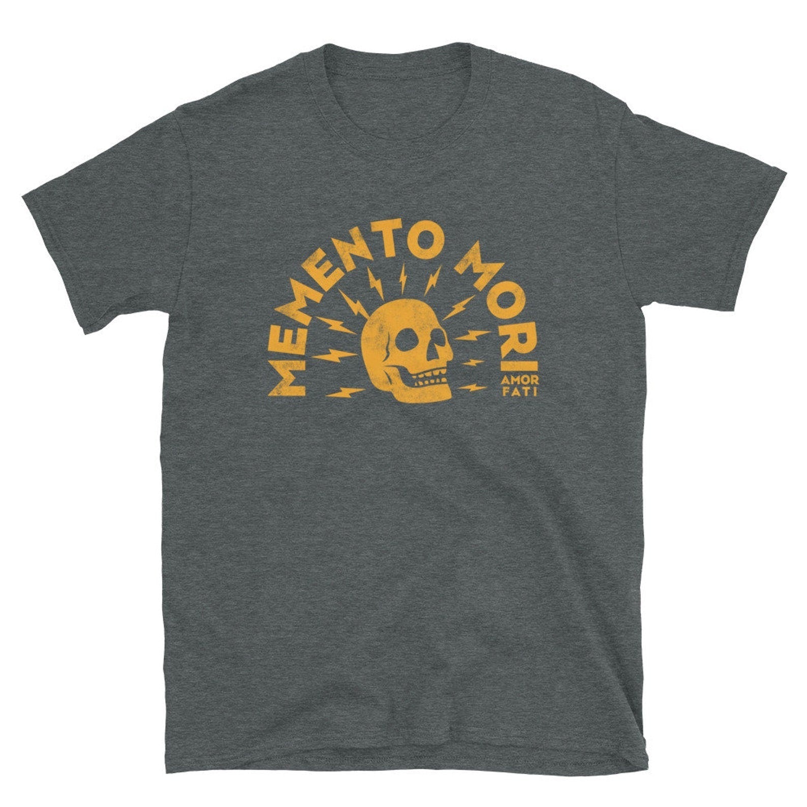 Memento Mori | Gold Skull Graphic | Unisex T-shirt - My Store