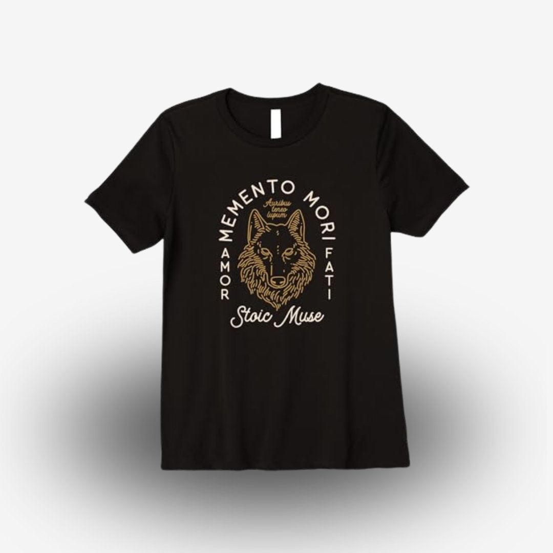 Stoic Quote | Amor Fati | Wolf Graphic Premium T-Shirt - StoicWisdom