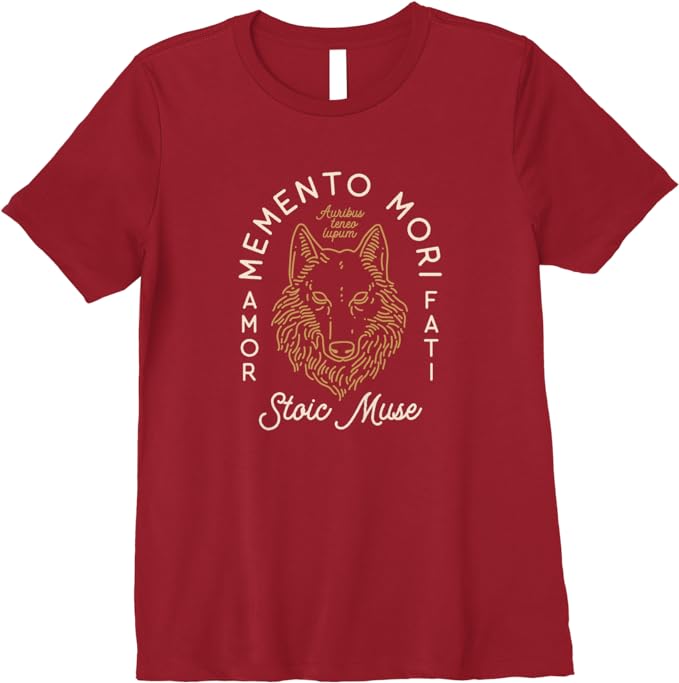 Stoic Quote | Amor Fati | Wolf Graphic Premium T-Shirt - StoicWisdom